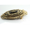 brosa edwardiana "mourning brooch " cca 1910 Marea Britanie